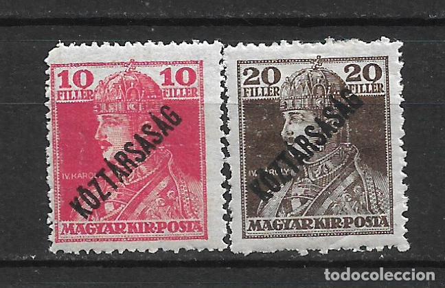 Briefmarken: hungria 1918 sellos * mh - 8/24