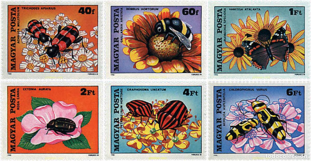 Timbres: 89635 MNH HUNGRIA 1980 FLORES E INSECTOS