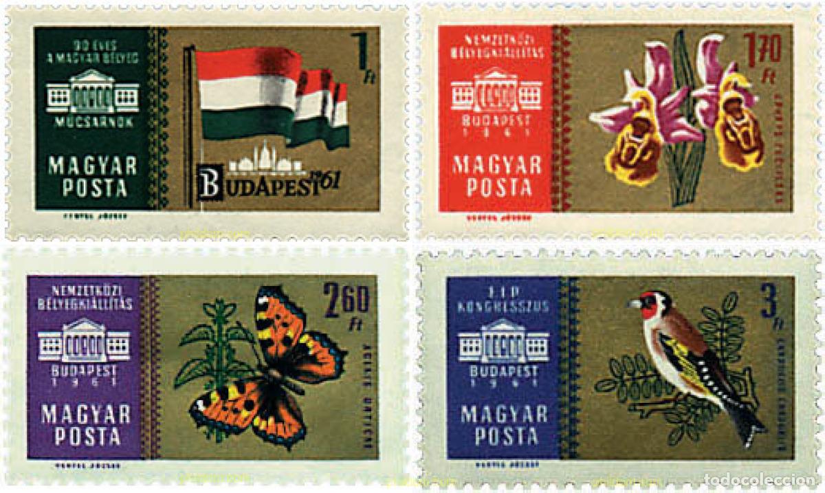 Sellos: 89692 MNH HUNGRIA 1961 BUDAPEST 1961. EXPOSICION FILATELICA INTERNACIONAL