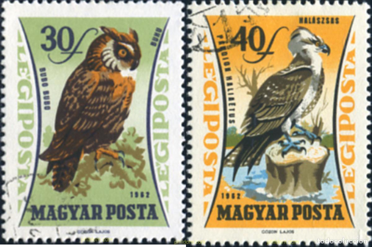 Sellos: 339373 USED HUNGRIA 1962 AVES DE PRESA