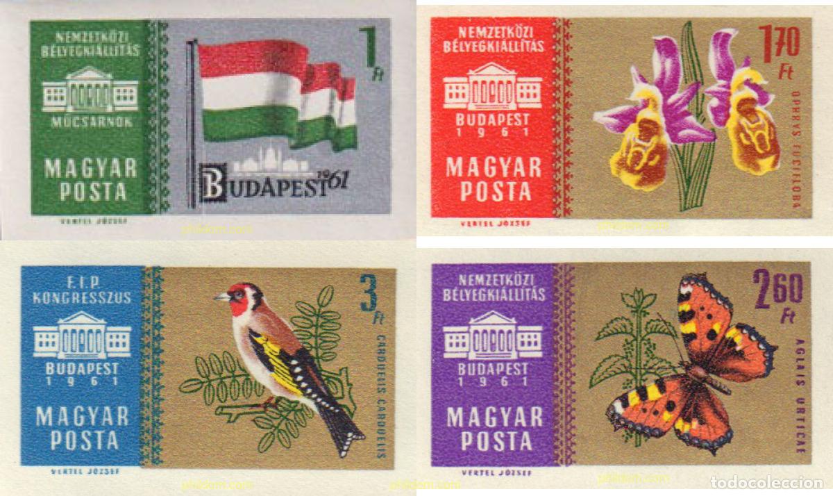 Sellos: 12574 MNH HUNGRIA 1961 BUDAPEST 1961. EXPOSICION FILATELICA INTERNACIONAL