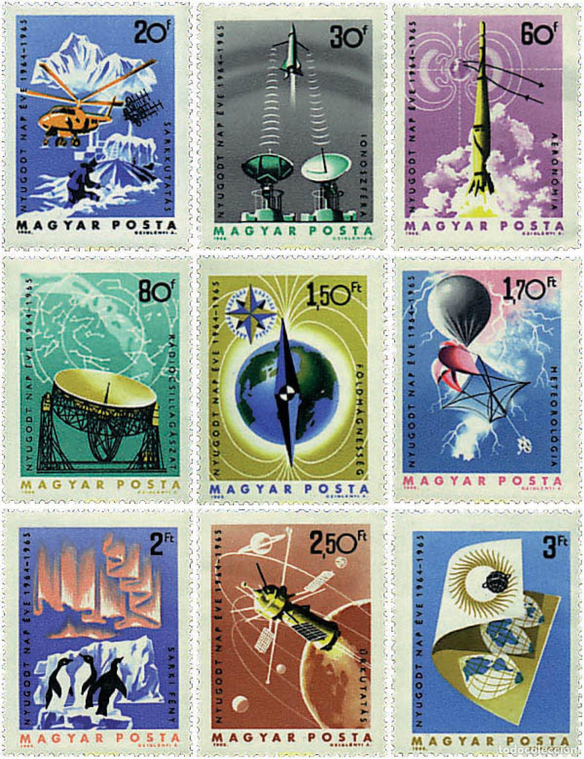 Briefmarken: 64012 MNH HUNGRIA 1965 A&Ntilde;O INTERNACIONAL DEL SOL EN CALMA