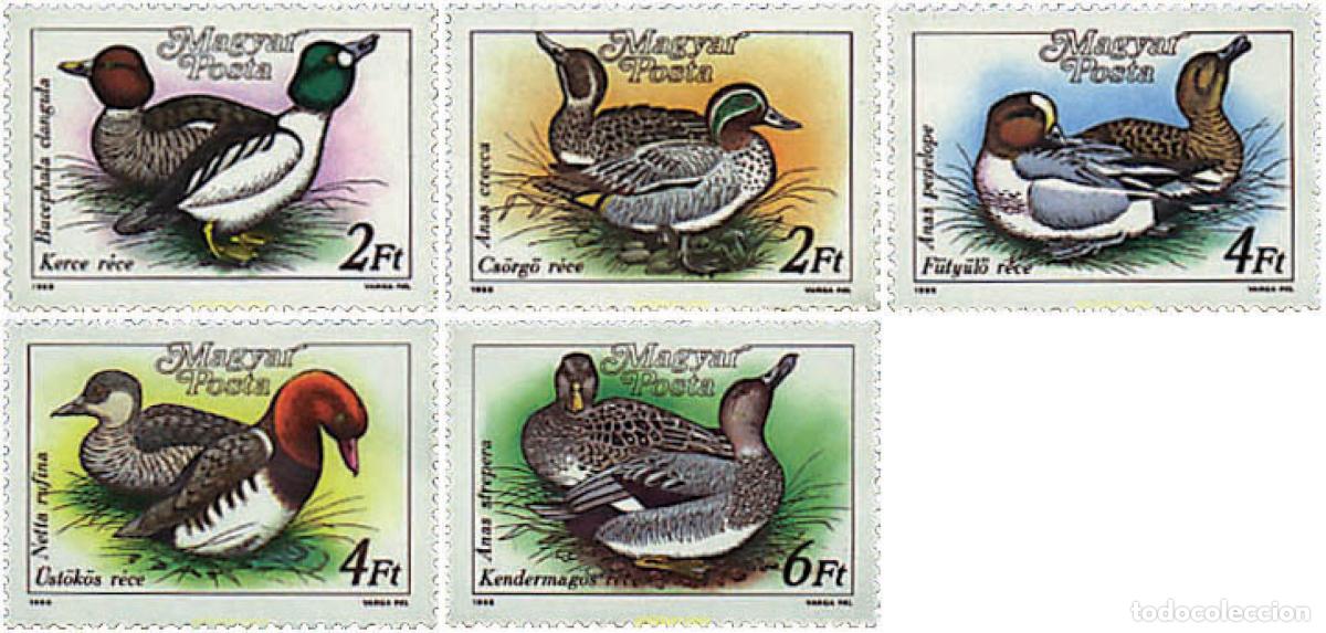 Briefmarken: 64282 MNH HUNGRIA 1988 PATOS SALVAJES