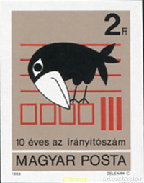 Sellos: 20670 MNH HUNGRIA 1983 10 ANIVERSARIO DEL FUNCIONAMIENTO DEL CODIGO POSTAL