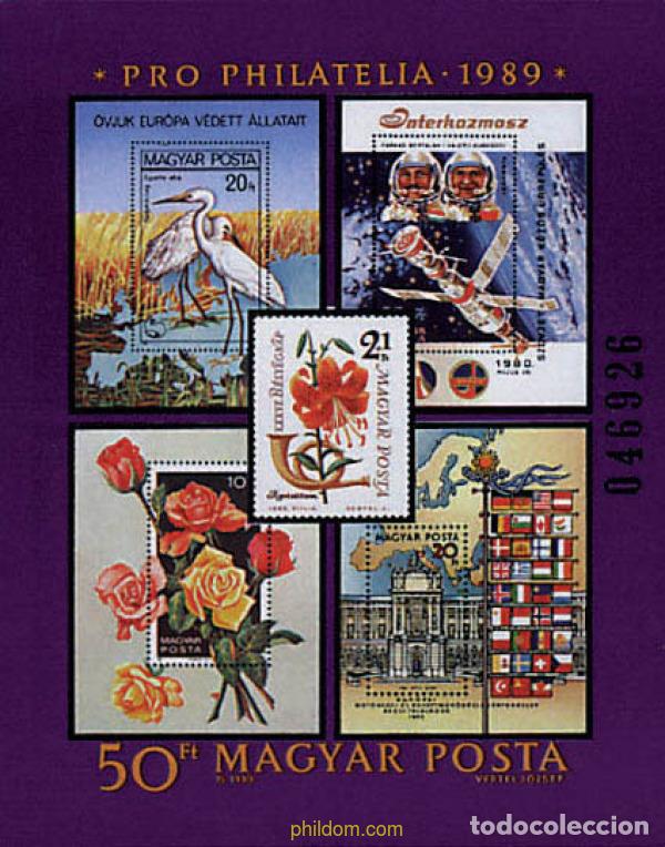 Sellos: 89714 MNH HUNGRIA 1989 PRO FILATELIA