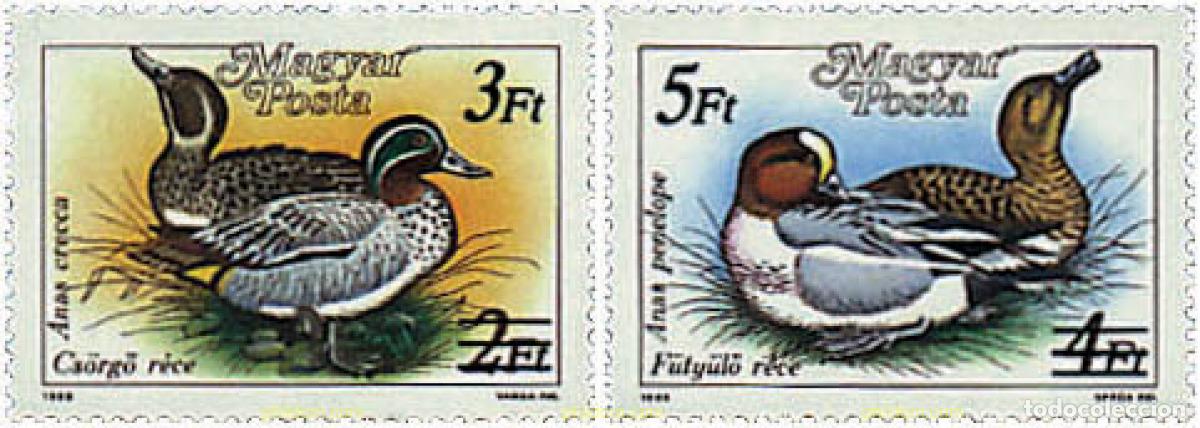 Sellos: 64295 MNH HUNGRIA 1989 PATOS SALVAJES