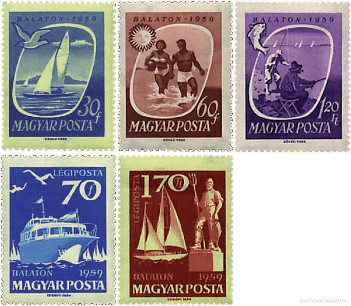 Sellos: 281331 HINGED HUNGRIA 1959 LAGO BALATON