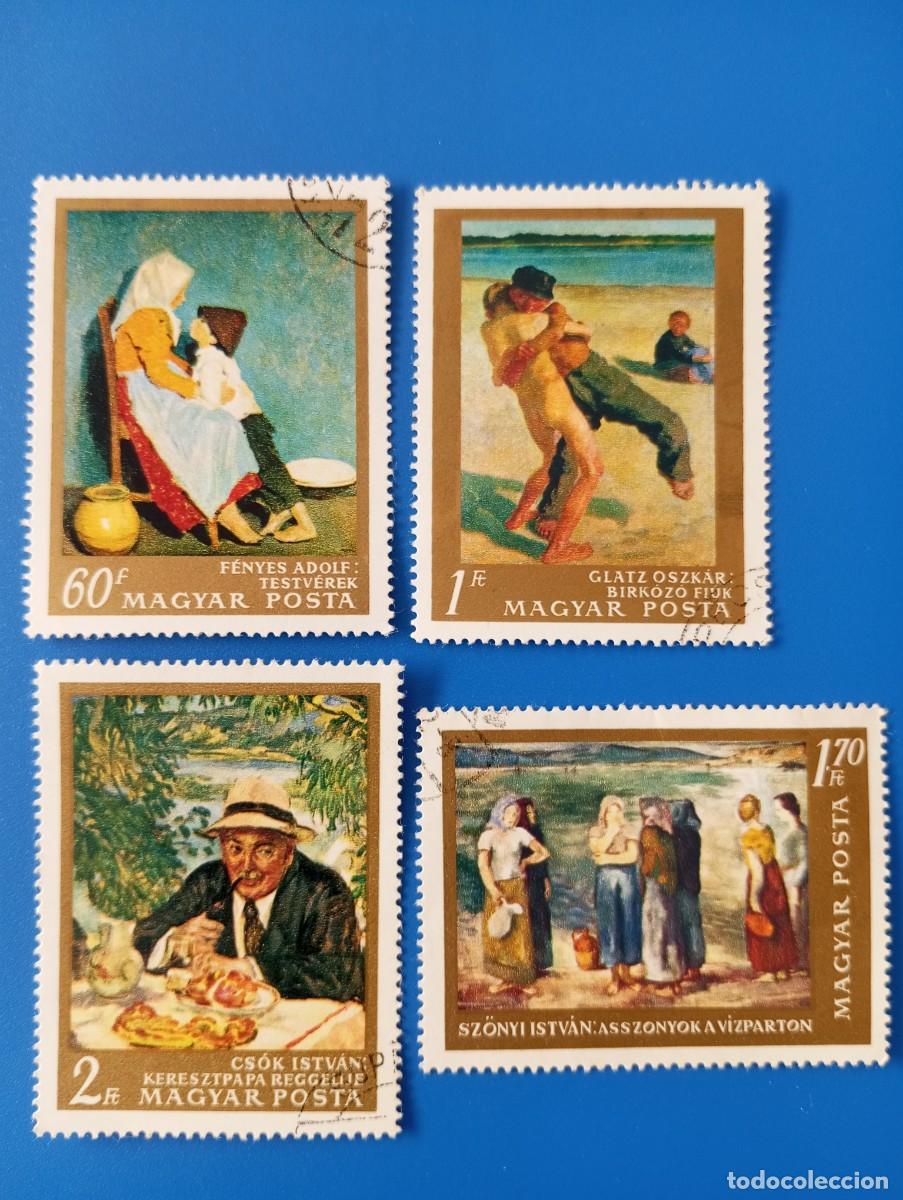 Sellos: HUNGR&Iacute;A, 1967, CUADROS DE LA GALERIA NACIONAL DE BUDAPEST,