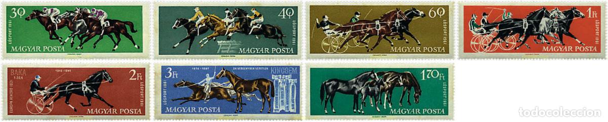 Sellos: 214962 MNH HUNGRIA 1961 CABALLOS DE CARRERAS