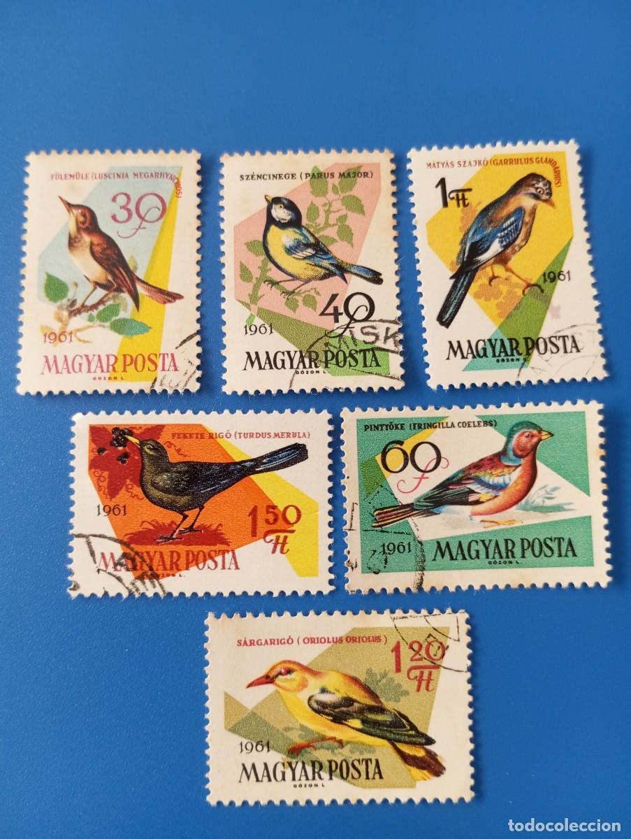 Briefmarken: HUNGR&Iacute;A, 1961, P&Aacute;JAROS DEL BOSQUE, YT 1478 Y SS