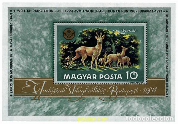 Sellos: 64071 MNH HUNGRIA 1971 EXPOSICION MUNDIAL DE LA CAZA