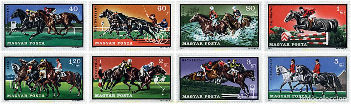 Timbres: 64067 MNH HUNGRIA 1971 DEPORTES ECUESTRES
