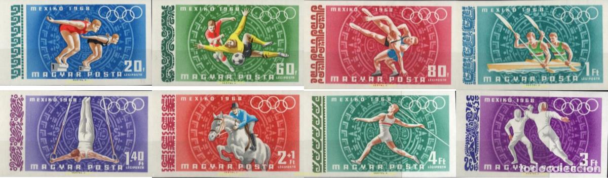 Sellos: 15569 MNH HUNGRIA 1968 19 JUEGOS OLIMPICOS VERANO MEXICO 1968