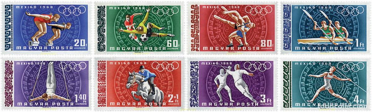 Sellos: 64050 MNH HUNGRIA 1968 19 JUEGOS OLIMPICOS VERANO MEXICO 1968