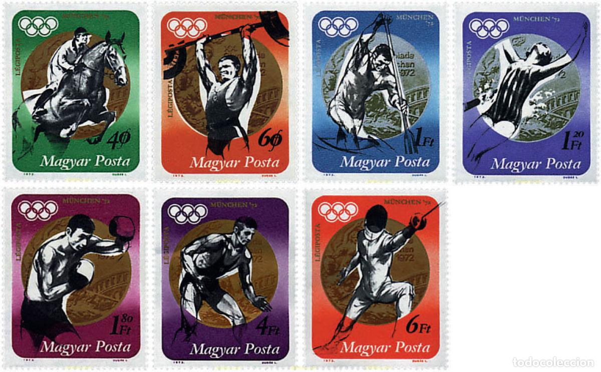 Stamps: 64084 MNH HUNGRIA 1973 20 JUEGOS OLIMPICOS VERANO MUNICH 1972