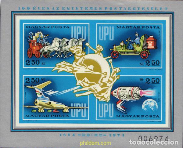 Timbres: 16521 MNH HUNGRIA 1974 CENTENARIO DE LA UNION POSTAL UNIVERSAL