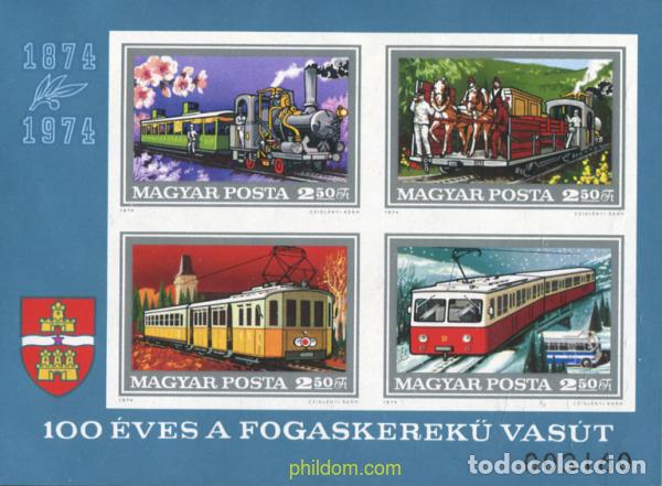 Sellos: 19639 MNH HUNGRIA 1974 CENTENARIO DEL TREN CREMALLERA A BUDAPEST
