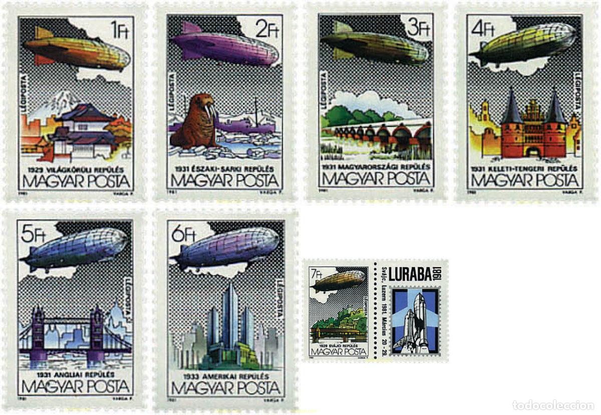 Selos: 64171 MNH HUNGRIA 1981 LURABA 1981. EXPOSICION INTERNACIONA DE AEROFILATELIA