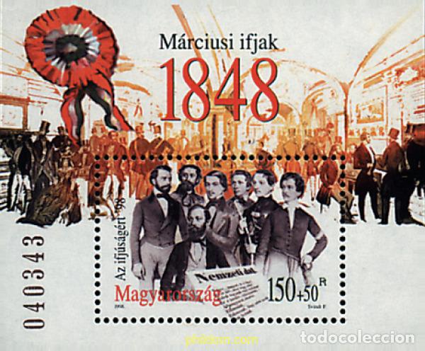 Selos: 35730 MNH HUNGRIA 1998 LEVANTAMIENTO DE LA JUVENTUD EN MARZO DE 1848