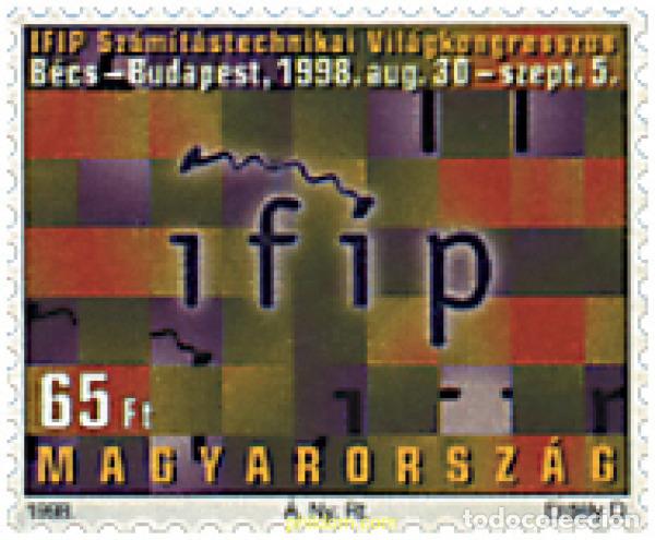 Selos: 35330 MNH HUNGRIA 1998 IFIP 98. CONGRESO MUNDIAL SOBRE TECNOLOGIA INFORMATICA EN BUFDAPEST