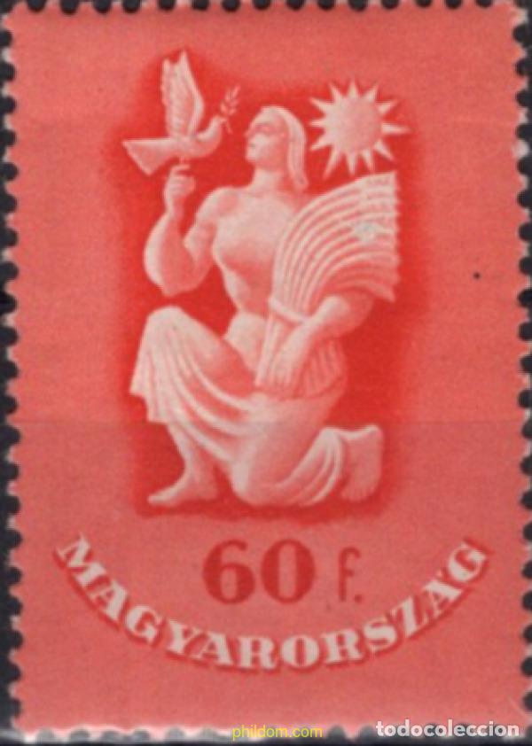 Sellos: 63892 MNH HUNGRIA 1947 ENTRADA EN VIGOR DEL TRATADO DE PAZ