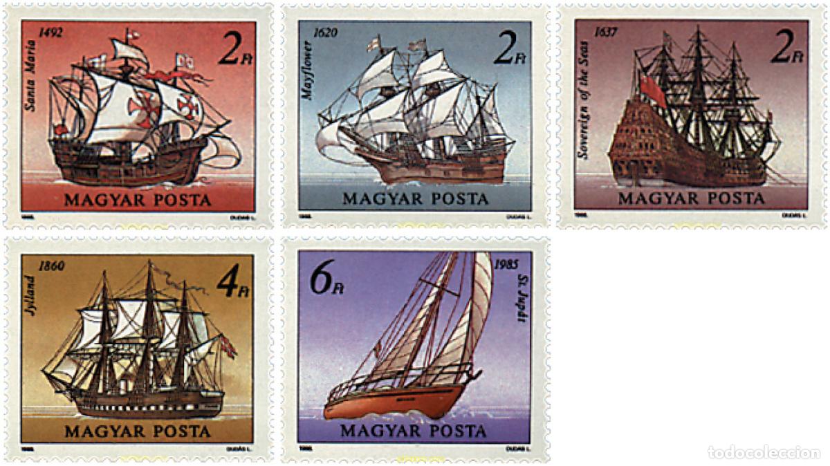 Sellos: 64286 MNH HUNGRIA 1988 BARCOS VELEROS