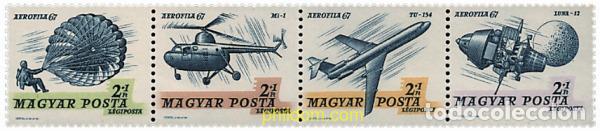 Sellos: 325325 MNH HUNGRIA 1967 EXPOSICION INTERNACIONAL DE AEROFILATELIA