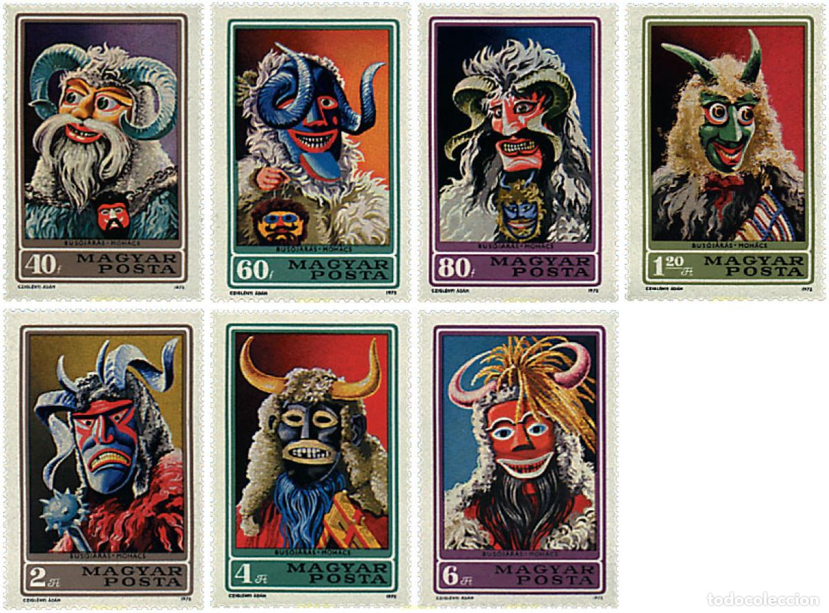 Sellos: 64085 MNH HUNGRIA 1973 MASCARAS