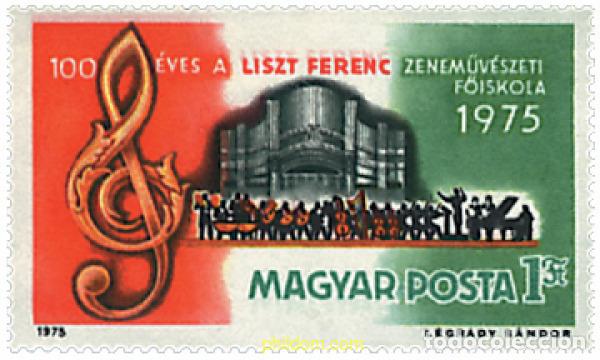 Sellos: 64115 MNH HUNGRIA 1975 100 ANIVERSARIO DE FRANZ-LISZT