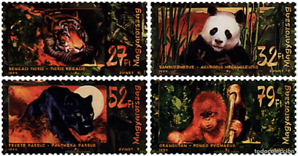 Sellos: 40059 MNH HUNGRIA 1999 ANIMALES DE ASIA