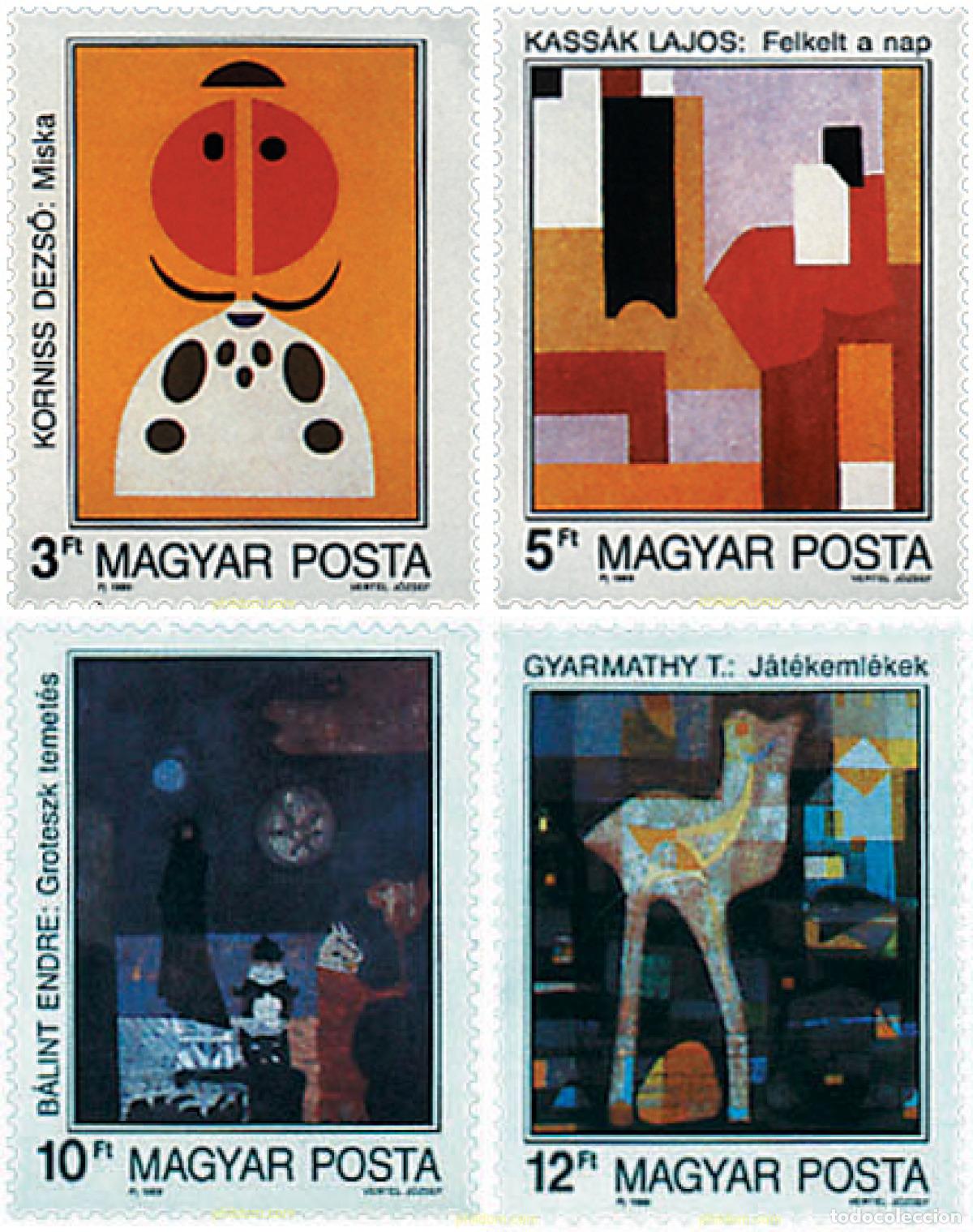 Sellos: 64296 MNH HUNGRIA 1989 PINTURAS MODERNAS