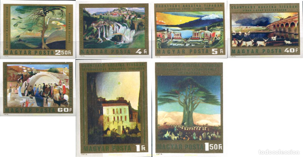 Sellos: 18468 MNH HUNGRIA 1973 PINTURAS DE TIVADAR CSONTVARY KOSZTKA