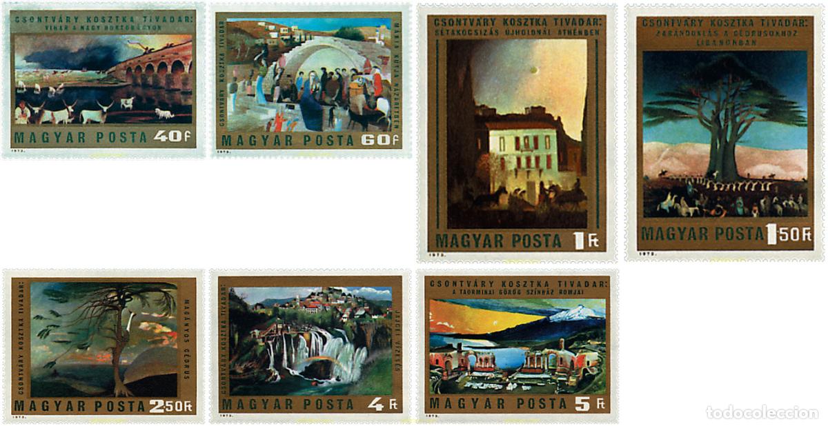 Sellos: 64087 MNH HUNGRIA 1973 PINTURAS DE TIVADAR CSONTVARY KOSZTKA