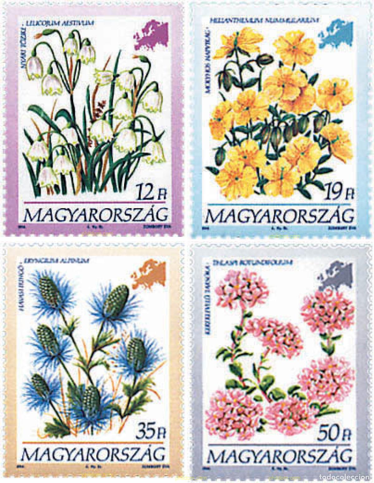 Sellos: 89653 MNH HUNGRIA 1994 FLORES EUROPEAS