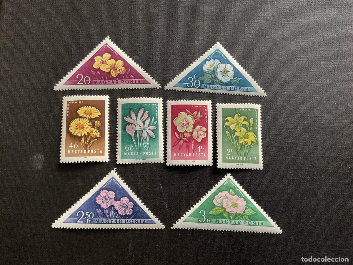 Sellos: HUNGRIA N&ordm; YVERT 1249/6*** A&Ntilde;O 1958. FLORA. FLORES DIVERSAS (III)