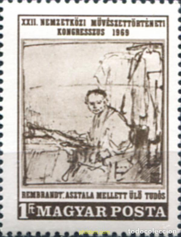 Sellos: 324969 MNH HUNGRIA 1969 PINTURA DE REMBRANDT
