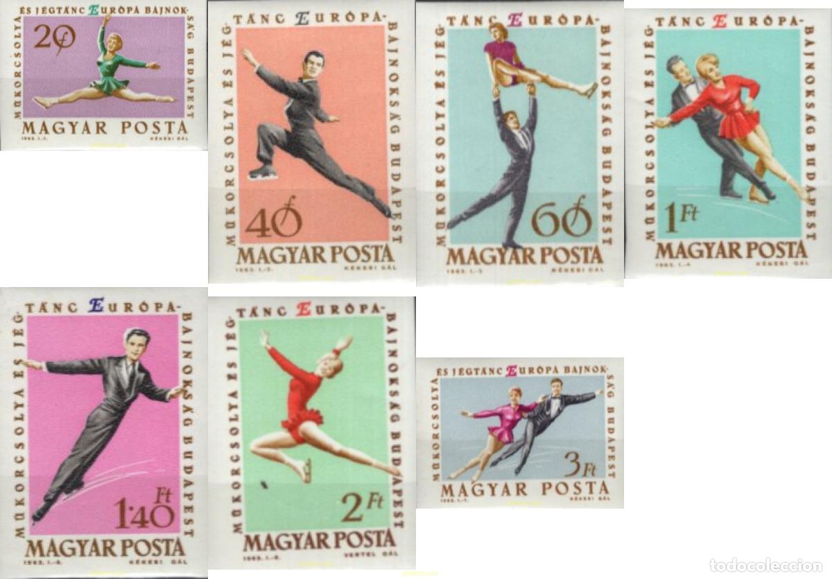 Timbres: 15528 MNH HUNGRIA 1963 CAMPEONATOS DE EUROPA DE PATINAJE ARTISTICO EN BUDAPEST