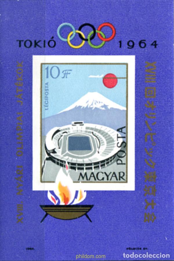 Selos: 15536 MNH HUNGRIA 1964 18 JUEGOS OLIMPICOS VERANO TOKIO 1964