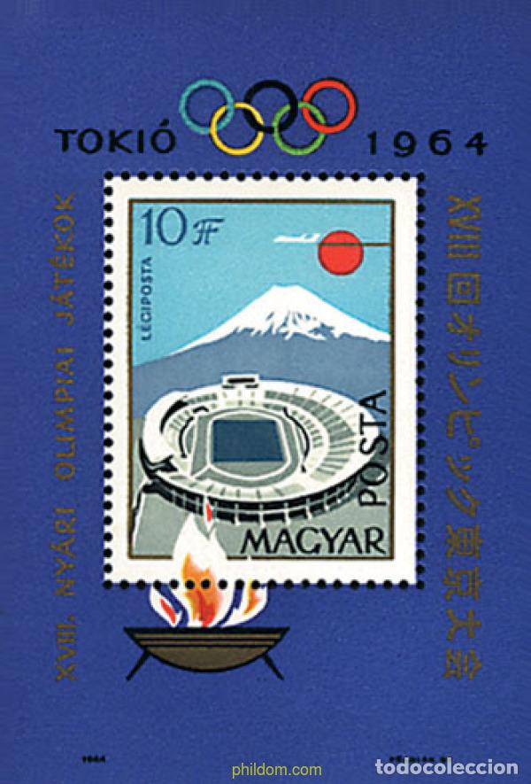 Selos: 64003 MNH HUNGRIA 1964 18 JUEGOS OLIMPICOS VERANO TOKIO 1964