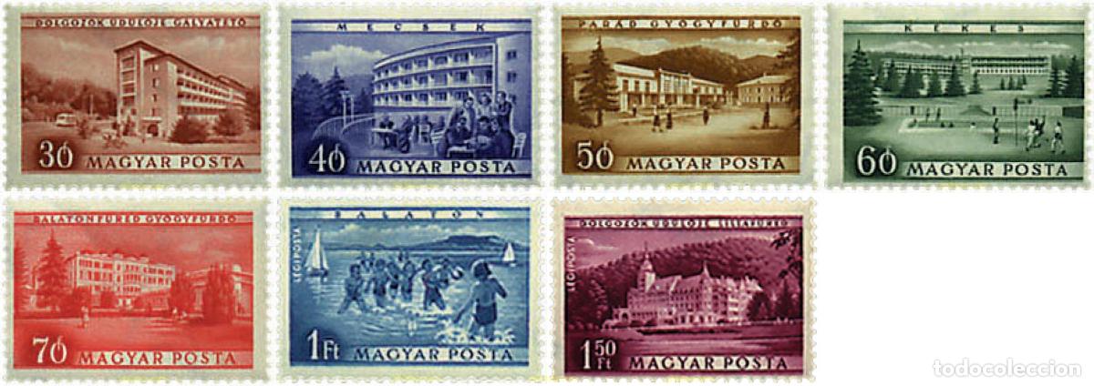 Selos: 48746 MNH HUNGRIA 1953 CASAS DE REPOSO PARA EMPLEADOS P.T.T.