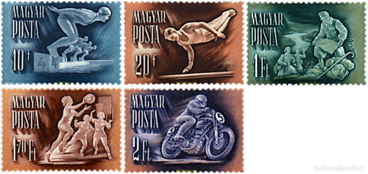 Sellos: 324340 MNH HUNGRIA 1950 JUEGOS DEPORTIVOS