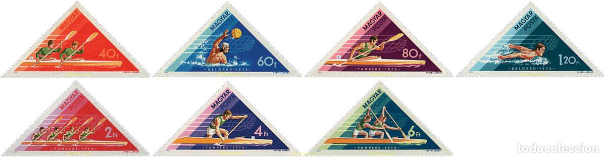 Selos: 64081 MNH HUNGRIA 1973 CAMPEONATOS DEL MUNDO DE DEPORTES NAUTICOS