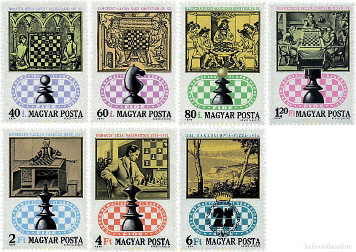 Sellos: 31090 MNH HUNGRIA 1974 21 OLIMPIADA DE AJEDREZ EN NIZA