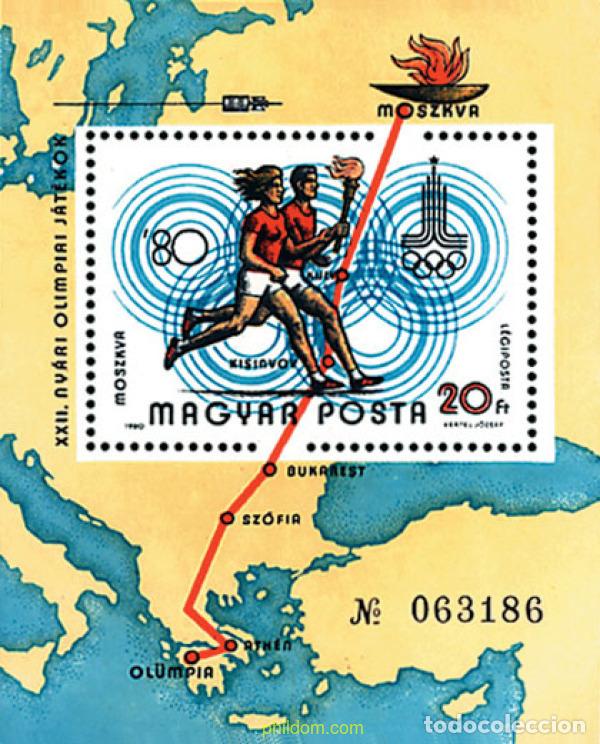 Sellos: 64166 MNH HUNGRIA 1980 22 JUEGOS OLIMPICOS VERANO MOSCU 1980