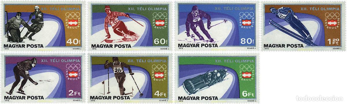 Sellos: 71052 MNH HUNGRIA 1975 12 JUEGOS OLIMPICOS INVIERNO INNSBRUCK 1976