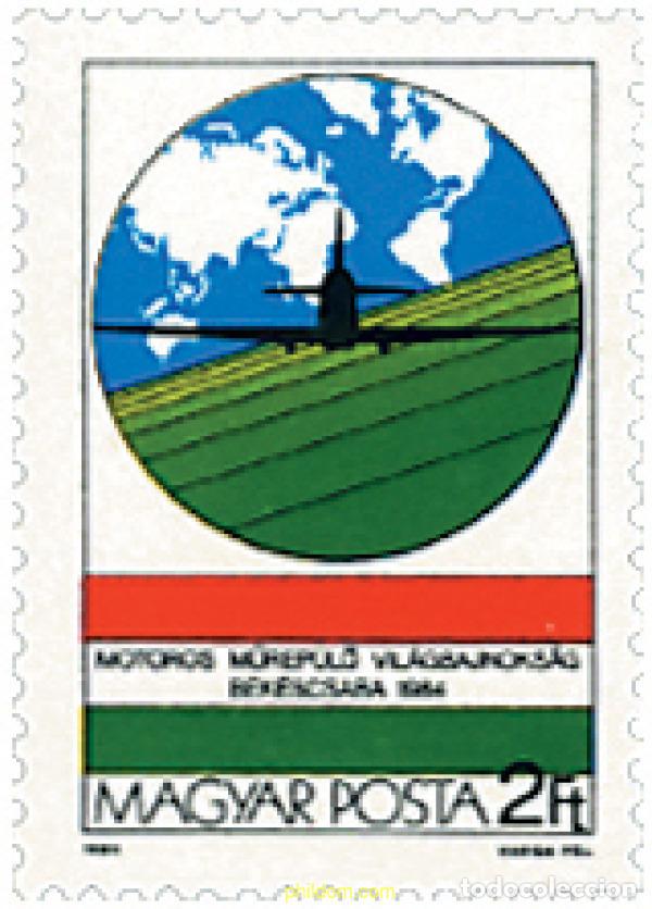 Sellos: 64196 MNH HUNGRIA 1984 ENCUENTRO AEREO DE AVIACION DEPORTIVA.