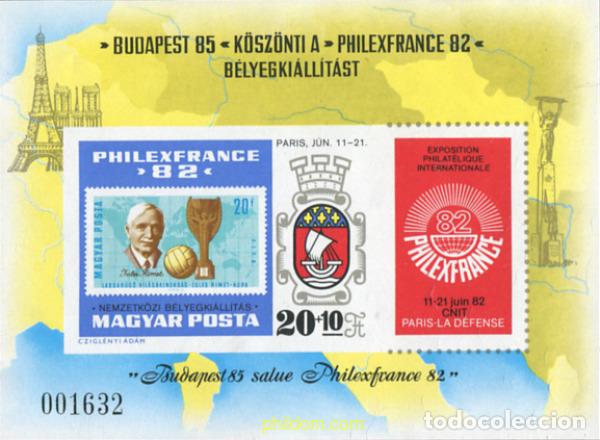 Sellos: 13664 MNH HUNGRIA 1982 PHILEXFRANCE 82. EXPOSICION INTERNACIONAL DE FILATELIA.