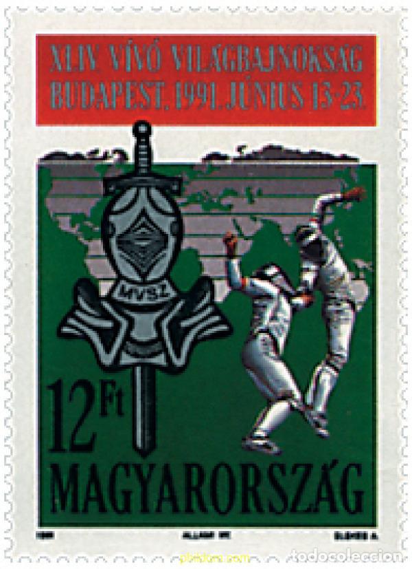 Sellos: 64328 MNH HUNGRIA 1991 ESGRIMA.