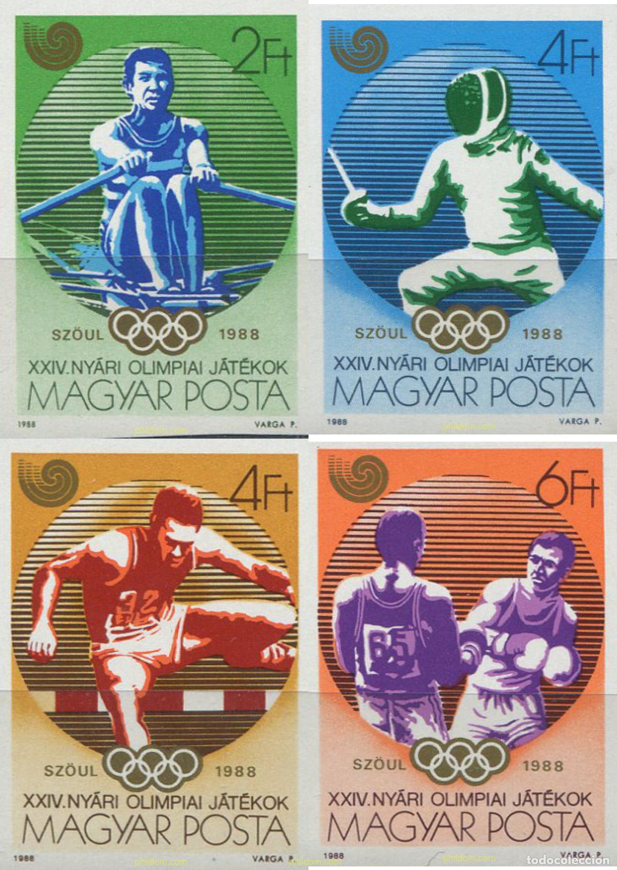 Sellos: 15680 MNH HUNGRIA 1988 24 JUEGOS OLIMPICOS VERANO SEUL 1988