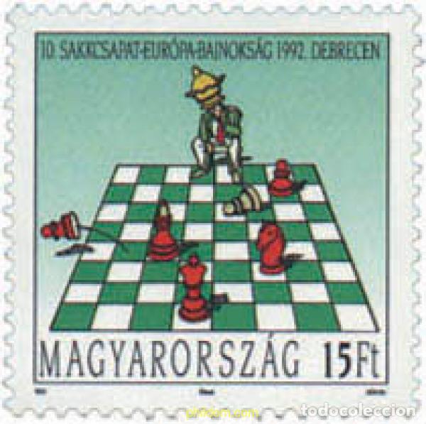 Sellos: 30487 MNH HUNGRIA 1992 10 CAMPEONATO DE EUROPA DE AJEDREZ